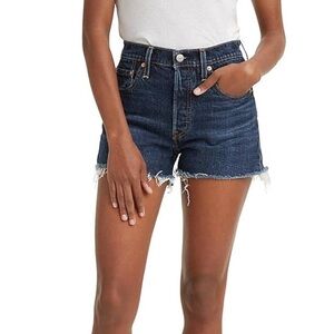 Levi’s Women’s 501 Denim Jean Shorts Dark Wash